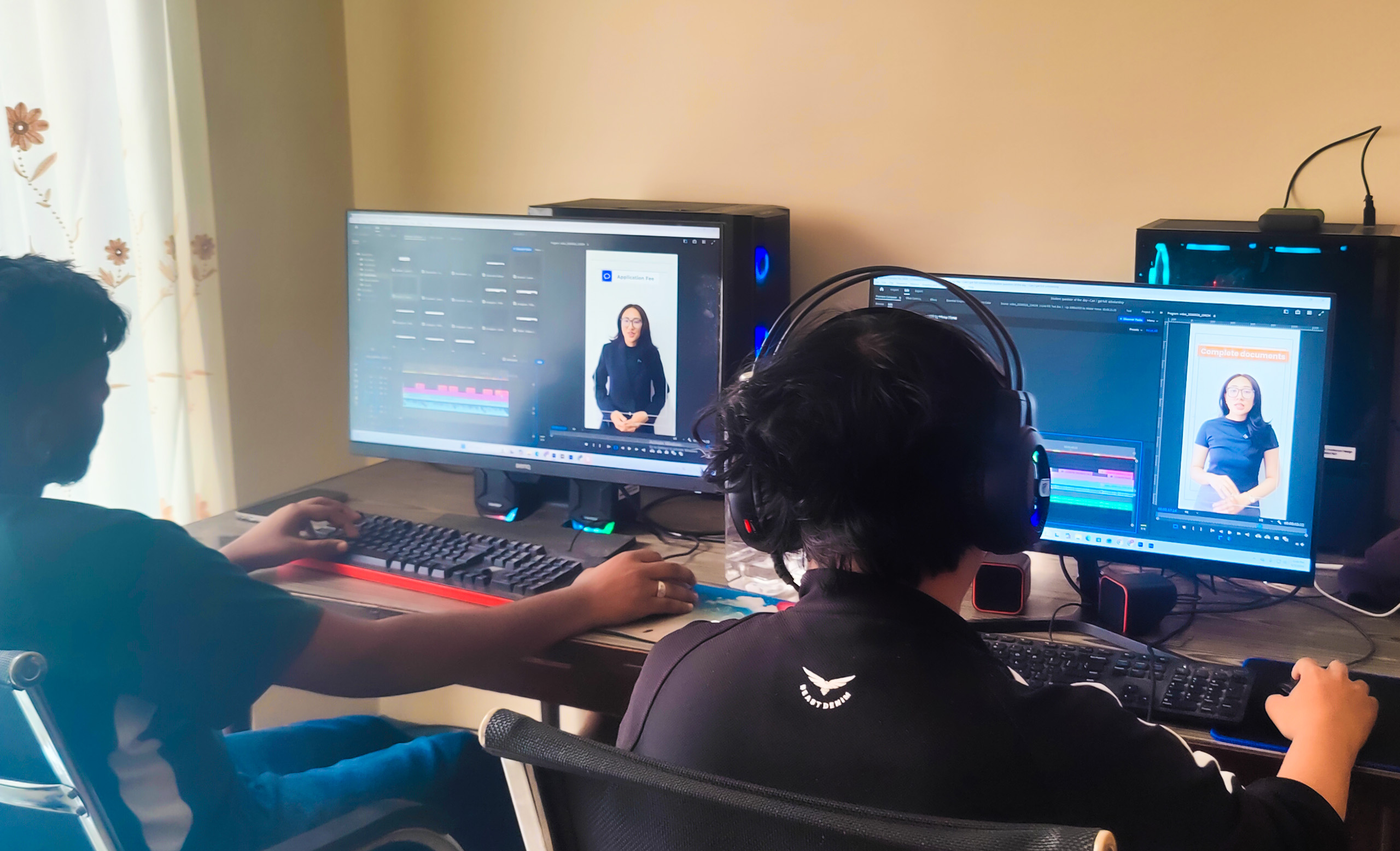 Edit desk, first cut